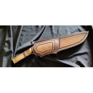 ЗОЛОТИЙ ПТАХ ІІ авторьский ніж ручної роботи майстерні VIKTOR KNIVES, сталь М398, 63 HRC. Photo 3